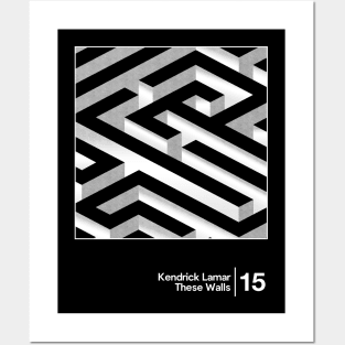 Kendrick Lamar - These Walls / Minimal Graphic Artwork Design Posters and Art